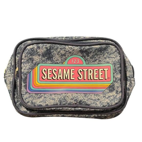 Sesame Street Acid Washed Nylon Fanny Pack Waist Bag - Picture 1 of 5